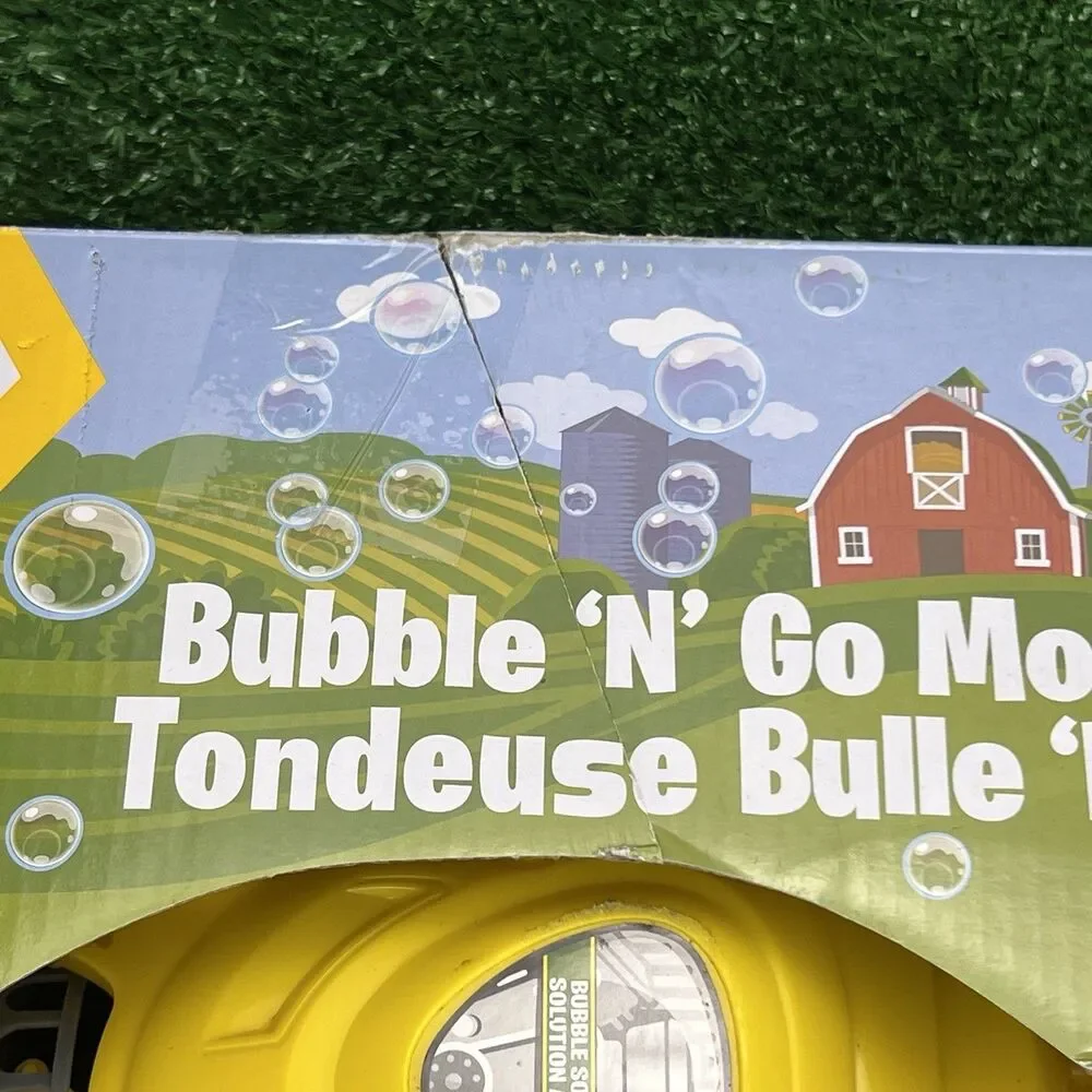 John Deere Bubble 'N' Go Lawn Mower Toy Bubble‎ Solution Toddler’s Holiday Gift